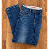 Johnny Was Skinny Jeans Womens 26 Blue Mid Rise Stretch Floral Skinny 29x28.5