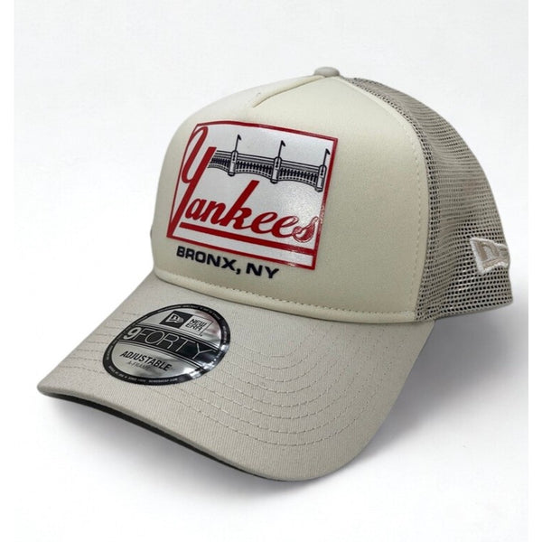 New York Yankees New Era 9FORTY Trucker Snapback Hat Bronx NY Patch NWT Rare
