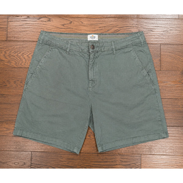 Marine Layer Cotton Twill Chino Shorts 7" Men's 36 Green Stretch NWOT $88