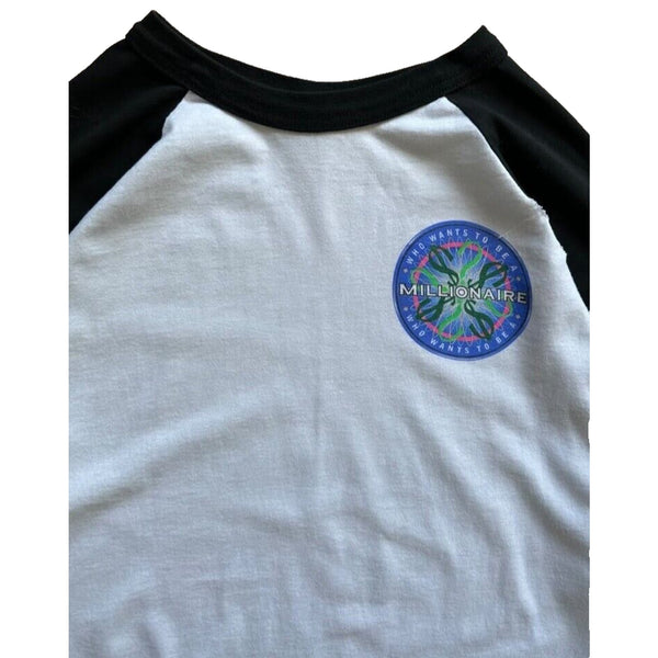 Who Wants To Be A Millionaire Game Show T Shirt Large 3/4 Sleeve Vintage