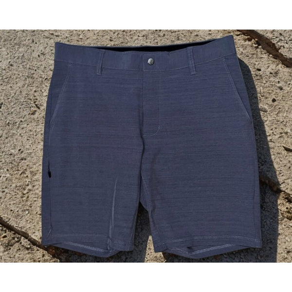 BYLT Kinetic Shorts L Gray Iron Performance Chino 32x9 Zip Pocket NWOT