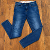 Johnny Was Skinny Jeans Womens 26 Blue Mid Rise Stretch Floral Skinny 29x28.5