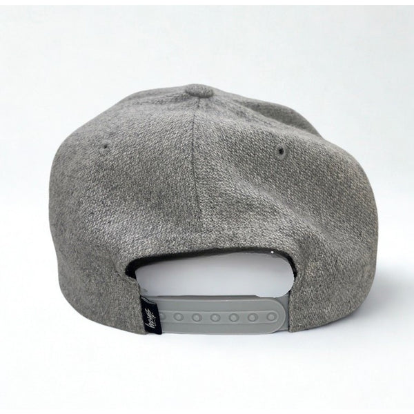 Stussy Wool Snapback Hat Cap Gray Purple Undervisor Big Logo Rare Streetwear