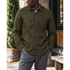 Sage de Cret Linen Wool Winter Overshirt Military Green M Japan NF-1807 Rare