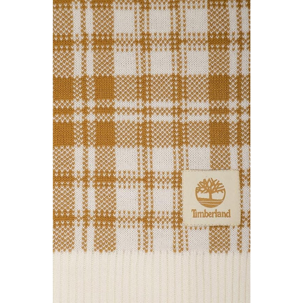 Timberland Scarf Buffalo Plaid Beige Off-White FabFitFun Fall 2023 10" x 68" $60
