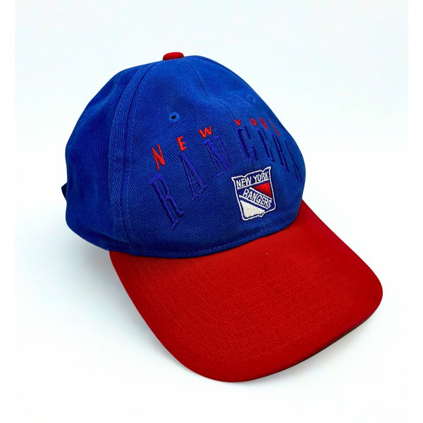 New York Rangers NHL Twins Enterprise Hat Vintage 90s Strapback Blue Red Dad Hat