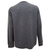 Marine Layer Double Knit Henley Shirt Mens 2XL Gray Blue Striped Long Sleeve NWT