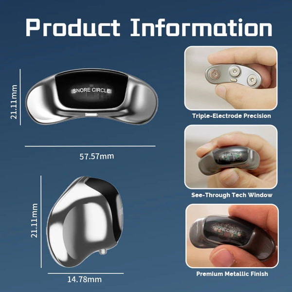 Smart Electronic Muscle Stimulator Snore Circle Anti Snoring Device YA420