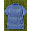 The Ocean Course Kiawah RLX Ralph Lauren Polo Men's L Blue Stripe Stretch Golf