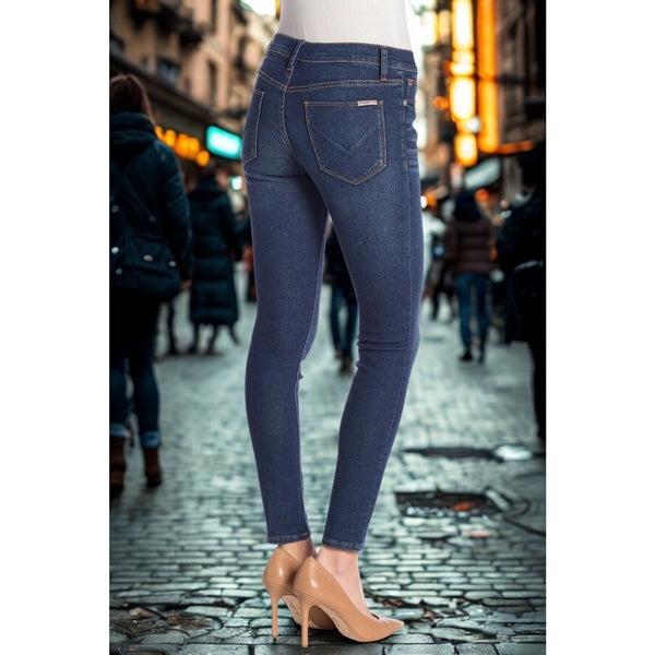 HUDSON Natalie Mid-Rise Ankle Super Skinny Jeans Size 33X28 EUC