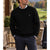 Polo Ralph Lauren Cable Knit Sweater Men's 2XL Black Wool Cashmere Pony