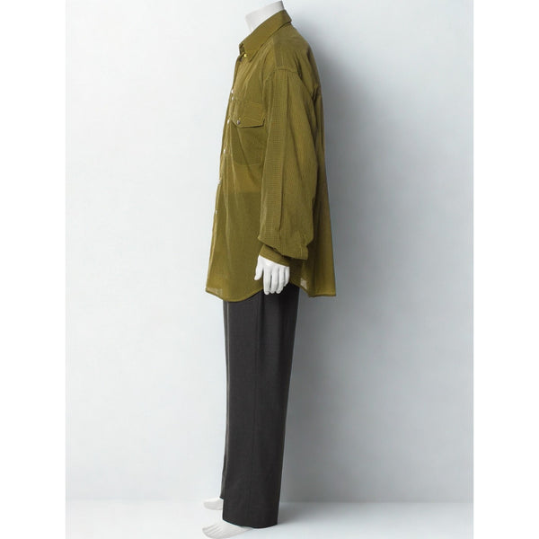 Versace Jeans Couture Ittierre 90s Plaid Button Up Shirt Black Yellow Sz XL