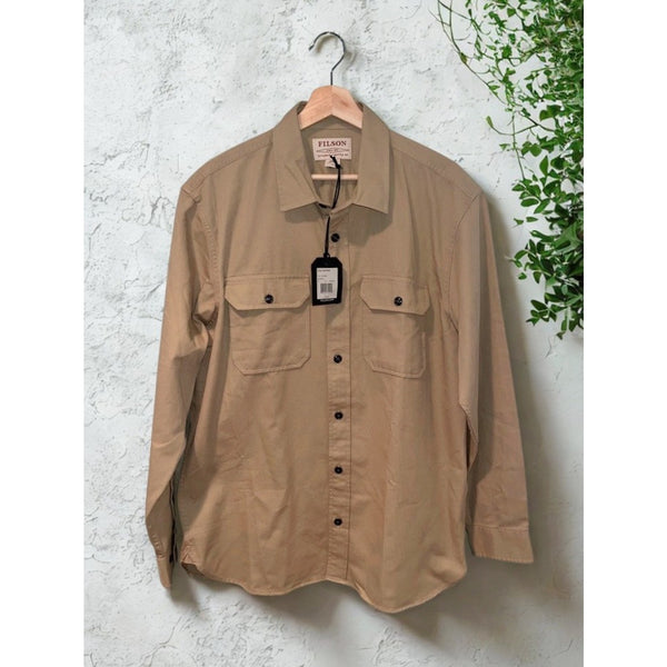 C.C. Filson Co. Chino Twill Shirt Sz. Medium Wood Duck NWT Cotton Field Workwear