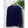 Holderness & Bourne The Johnston Polo Shirt Mens Large Navy Long Sleeve Golf