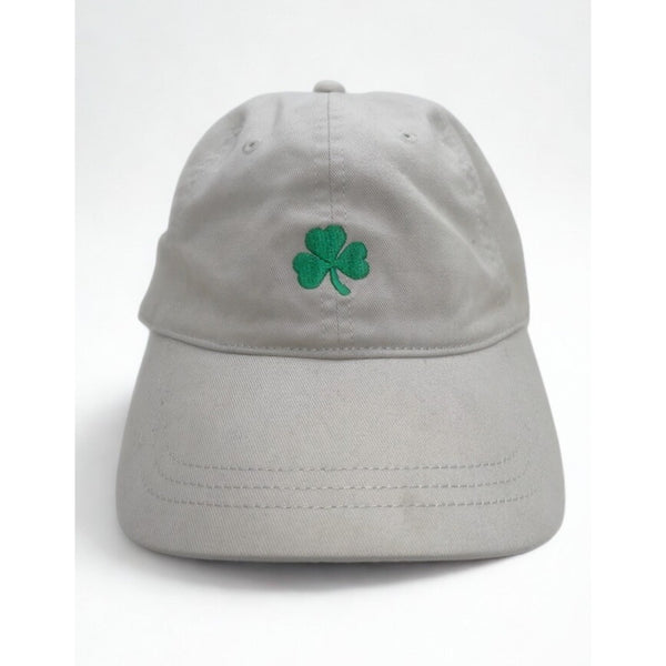 J.Crew Washed Critter Lucky 3 Leaf Clover Hat Khaki Strapback Cotton