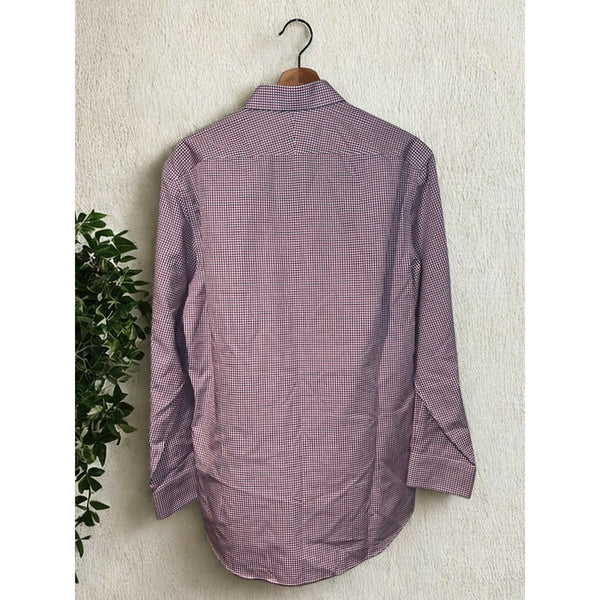 Charles Tyrwhitt Dress Shirt Non Iron Extra Slim Fit Check Men's 16/33