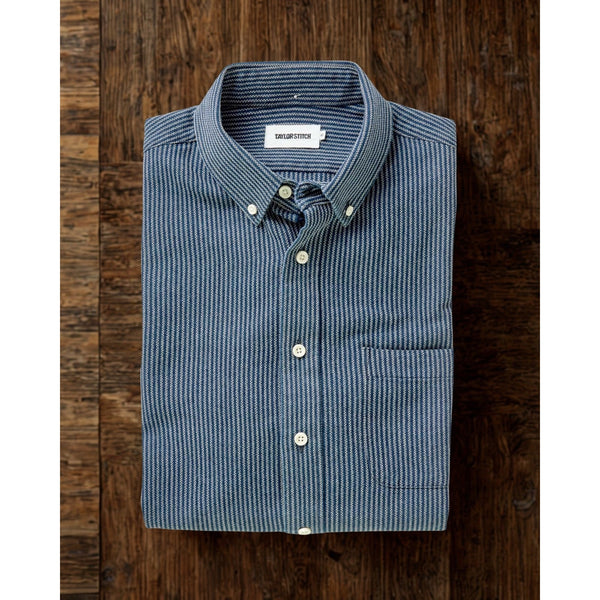 Taylor Stitch The Jack Roped Indigo Button Down Shirt Mens 44 XL NWOT MSRP $138