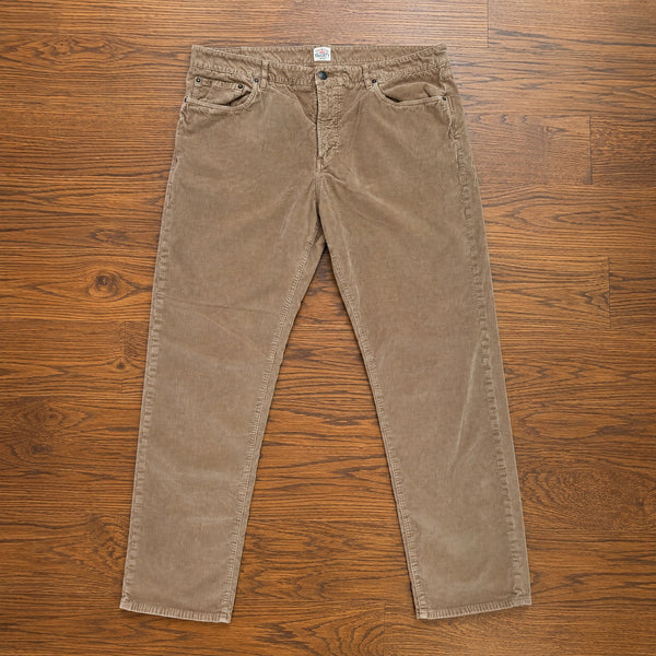Faherty Stretch Corduroy 5-Pocket Pant Men's 38x32 Raw Umber Organic Cotton
