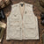 J Peterman Safari Photography Utility Vest XL Cotton Fishing Hunting Travel 5841