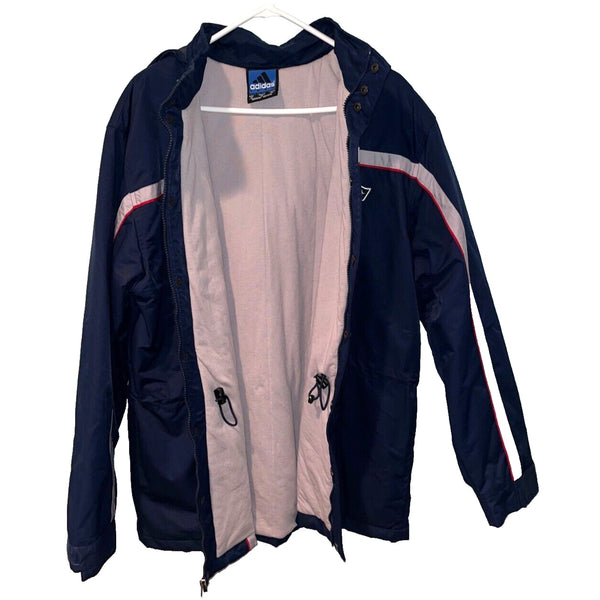 New England Patriots Adidas Hooded Full Zip Jacket Men’s M Vintage NFL