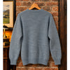 Ben Silver Vintage Shetland Wool Shag Sweater Men's M Blue Melange Scotland NWT