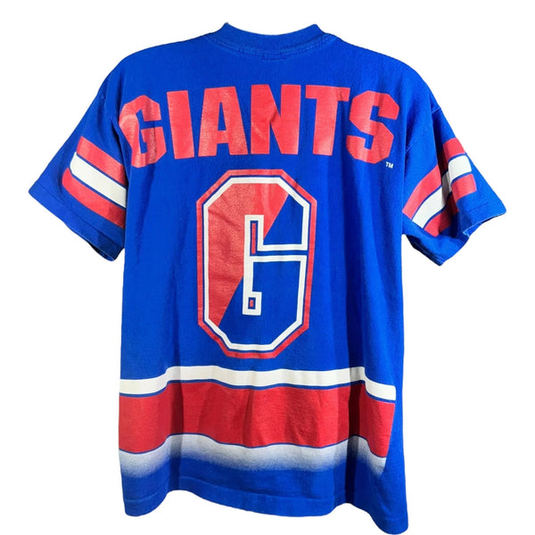 New York Giants T Shirt Adult L 90s Salem Sportswear All Over Print NFL Vintage