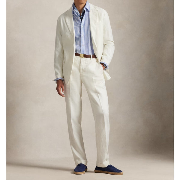 Polo Ralph Lauren Soft Modern Linen Suit Jacket Cream 44R Sport Coat NWT $398