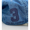 Polo Ralph Lauren Classic Chino Sport Cap Blue Raised Pony Leather Strap EUC