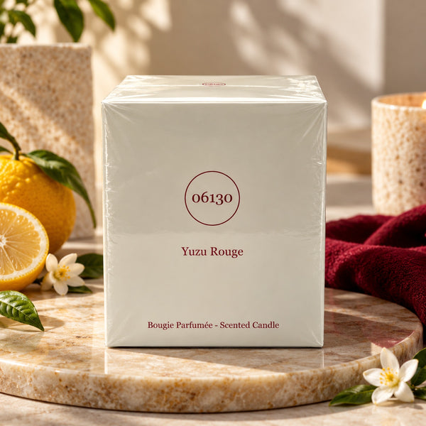 06130 Yuzu Rouge Scented Candle 6.35oz Rare Sealed Luxury French Fragrance