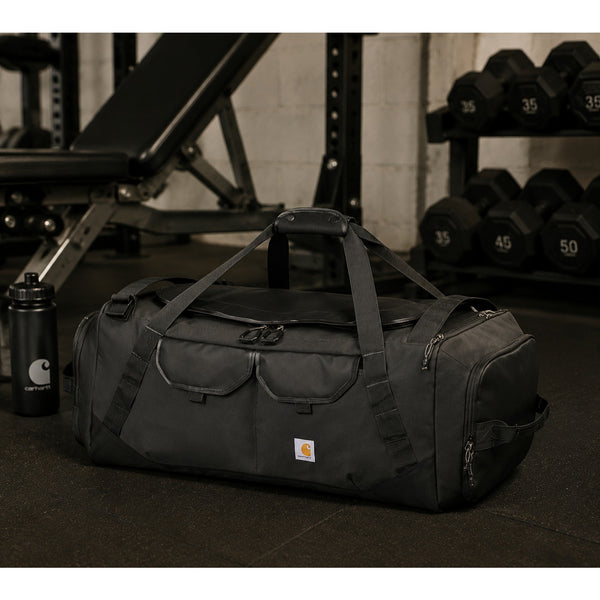 Carhartt 75L Heavy Haul Duffel Bag CTB0000605 Black NWT Rain Defender Backpack