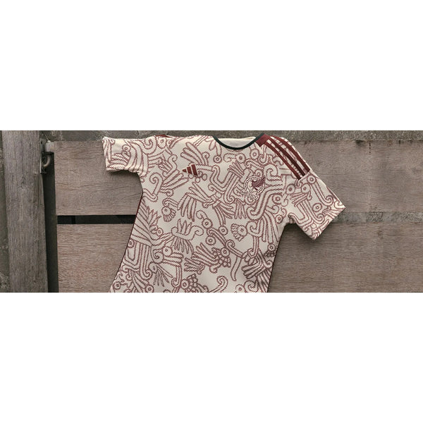 Mexico 2022-23 adidas Away Stadium Jersey Mixtec Aztec Graphic Sz L NWOT