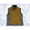 State of Elevenate Fusion Stretch Insulated Vest Men's XL Mustard Brown NWOT