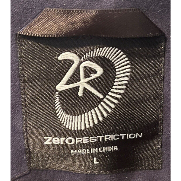 Zero Restriction Spring Lake Golf Vest Sz. L Houndstooth Microsuede 1/4 Snap