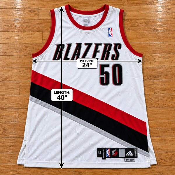 Portland Trail Blazers Zach Randolph NBA Game Used Jersey '06-07 Adidas Sz 48 +4