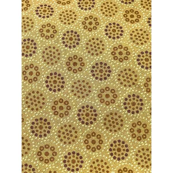 Ermenegildo Zegna 100% Silk Tie Made Italy Gold Medallion Luxury Designer