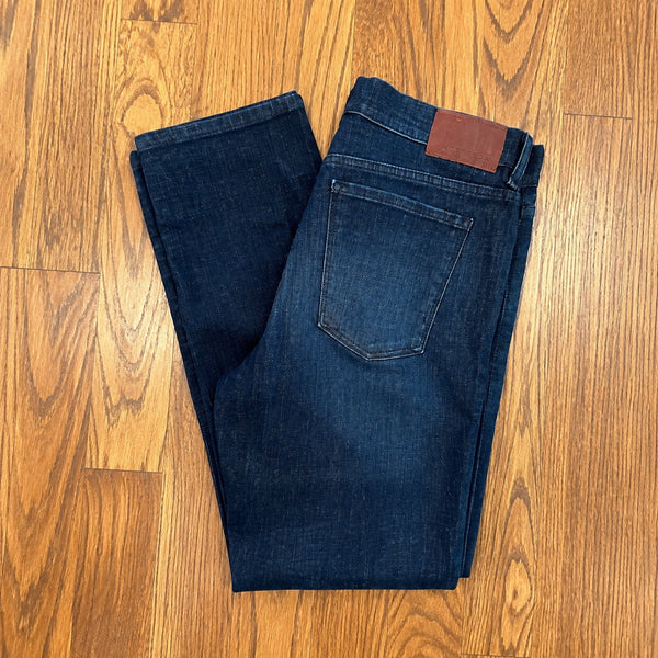 Mott & Bow Crosby Jeans Mens 33x34 Navy Blue Slim Stretch Denim Dark Wash