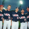 Team USA Baseball Jersey Russell Athletic Navy 2000 Olympics Sz 44 (L) Vintage