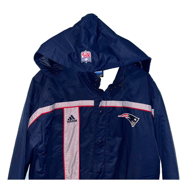 New England Patriots Adidas Hooded Full Zip Jacket Men’s M Vintage NFL