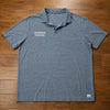 Vuori Strato Tech Polo BodyArmor Powerade Heather Blue Mens Large Performance