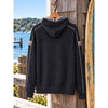 Marine Layer Banks Varsity Hoodie Men's Medium Navy Tri-Blend Pullover NWOT