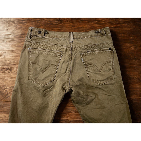 Levi’s 511 Skinny Jeans Mens 36x34 Military Green Cinch Waist 7 Pocket