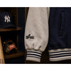 New York Yankees Majestic MLB Button Down Bomber Jacket Men XL USA Vintage 90s