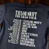 Taylor Swift The Eras Tour T-Shirt Black Size L Official Tour Merch EUC