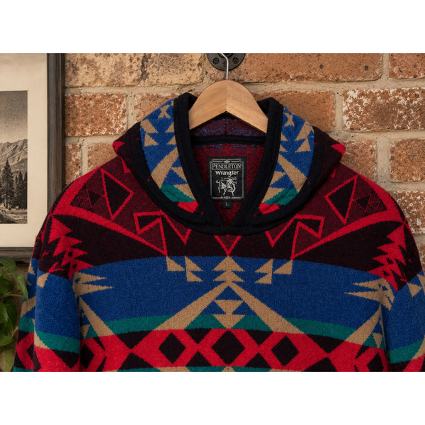 Wrangler x Pendleton Merino Wool Hoodie Men's L Southwestern Western 2022 NWOT