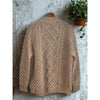 Bonner of Ireland Handknit Wool Cable Knit Aran Fisherman Cardigan Sweater Sz XL