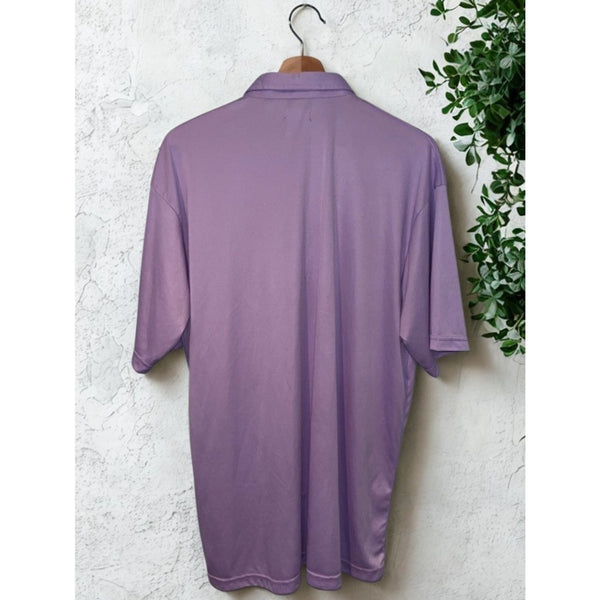 Collars & Co XL Purple Performance Polo Semi-Spread Dress Collar Golf Shirt EUC
