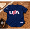 Team USA Baseball Russell Athletic Jersey Sz 44 L 2000 Olympics USA Made Vintage