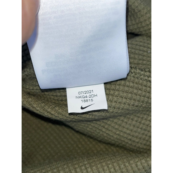 New York Jets NFL Nike Salute to Service Thermal 1/4 Zip Henley Olive Sz 3XL