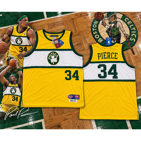 Boston Celtics Paul Pierce Reebok D'Funkd Jersey 2XL NWT NBA Y2K Terry Cloth