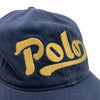 Polo Sport Ralph Lauren Vintage 2000 Logo Twill Ball Cap Hat Blue Rare Cotton